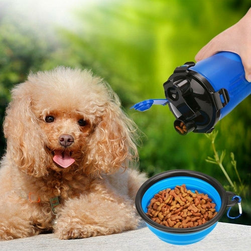2 in 1 Dog Drinking Water Bottle with Bowls From United States flag United States