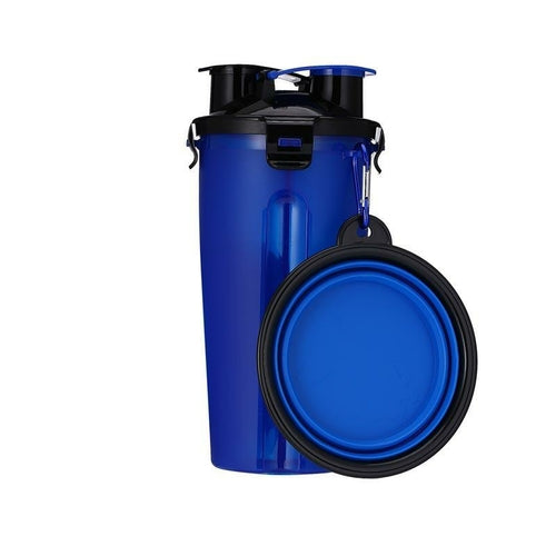2 in 1 Dog Drinking Water Bottle with Bowls From United States flag United States